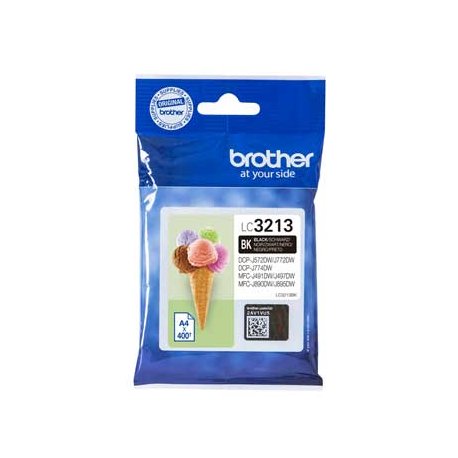 Tinteiro Brother LC3213BK Preto 400 Pág. BROLC3213BK