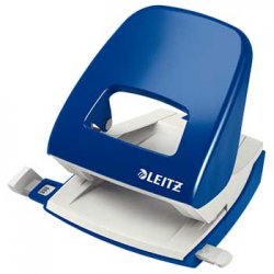 Furador 25 Folhas Leitz 5008 2.5mm c/Regua Azul 5321550A