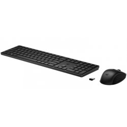 HP 650 - Conjunto de teclado e rato - sem fios - 2.4 GHz - Português - preto 4R013AAAB9