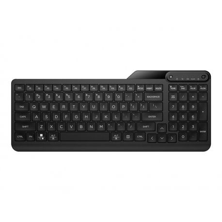 HP 475 - Teclado - dual-mode, multi-device, compact, 2-zone layout, low profile key travel, 12 programmable buttons - sem fios 