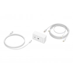 VISION Techconnect Modular AV Faceplate with cables - LIFETIME WARRANTY - 3 metre cables - 4K at 60 Hz - Simple pack for instal