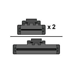 Broadcom - Cabo interno SAS - 1x8 Slim SAS (SFF-8654) (M) para 2x4 Slim SAS (SFF-8654) - 1 m 05-60004-00