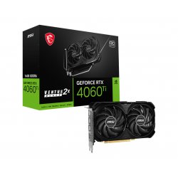 VGA MSI RTX4060Ti VENTUS 2X BLACK 16G OC, 16GB GDDR6, HDMI/3DP 912-V517-070