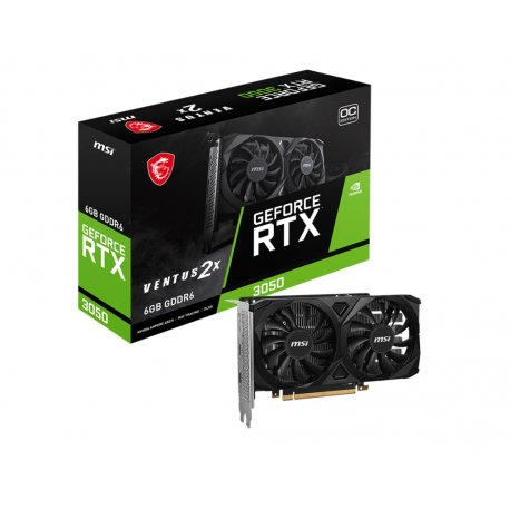 VGA MSI RTX3050 VENTUS 2X 6G OC, 6GB GDDR6, 2HDMI/DP 912-V812-015