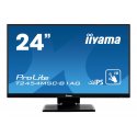 iiyama ProLite T2454MSC-B1AG - Monitor LED - 23.8" - ecrã de toque - 1920 x 1080 Full HD (1080p) @ 60 Hz - IPS - 250 cd/m² - 10