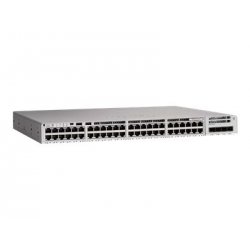 Cisco Catalyst 9200L - Network Essentials - interruptor - L3 - Administrado - 48 x 10/100/1000 + 4 x 10 Gigabit SFP+ (uplink) -