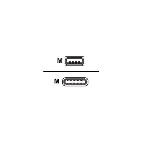 USB 3 type angled C to A cable 2.0m 7090043790276