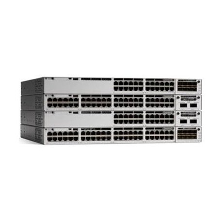 Cisco Catalyst 9300L - Network Essentials - interruptor - L3 - Administrado - 48 x 10/100/1000 (PoE+) + 4 x 10 Gigabit SFP+ (up