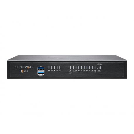 SonicWall TZ670 - Dispositivo de segurança - 10GbE - secretária 02-SSC-2837