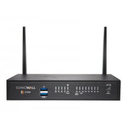 SonicWall TZ370W - Essential Edition - dispositivo de segurança - 1GbE - Wi-Fi 5 - 2.4 GHz, 5 GHz - SonicWALL Secure Upgrade Pl