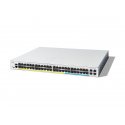 Cisco Catalyst 1300-48MGP-4X - Interruptor - L3 - Administrado - 48 x 10 Gigabit Ethernet + 4 x 10 Gigabit SFP+ - montável em t