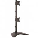 StarTech.com Vertical Dual Monitor Stand - Supports Monitors 13" to 27" - Adjustable - Computer Monitor Stand for Double Stacke