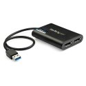 StarTech.com USB 3.0 to Dual DisplayPort Adapter 4K 60Hz, DisplayLink Certified, Video Converter with External Graphics Card - 