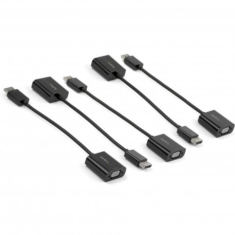 StarTech.com 5-Pack DisplayPort to VGA Adapter, DisplayPort 1.2 HBR2 to VGA Active Adapter, Digital DP to Analog VGA Video Conv