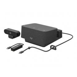 Logitech Logi Dock Focus Room Kit - Conjunto para vídeo conferência (Logitech BRIO Ultra HD Pro Webcam, Logitech Logi Dock) - O