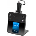 Poly Savi 8445 OFFICE - Savi 8400 series - auscultadores - convertível - DECT / Bluetooth - sem fios - preto - Certificado para