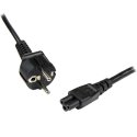 StarTech.com 1m (3ft) Laptop Power Cord, EU Schuko to C5, 2.5A 250V, 18AWG, Notebook / Laptop Replacement AC Cord, Printer/Powe