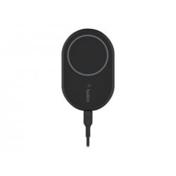 Belkin BoostCharge - Suporte de carregamento sem fios para carro + adaptador de energia de carro - 10 Watt - preto - para Apple