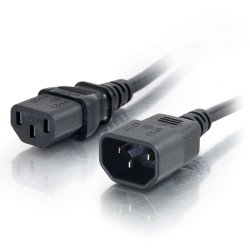 C2G Computer Power Cord Extension - Cabo de extensão de alimentação - power IEC 60320 C13 para IEC 60320 C14 - AC 250 V - 1 m 8