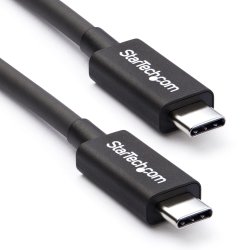 StarTech.com 50cm (1.6ft) Thunderbolt 3 Cable, 40Gbps, 100W PD, 4K/5K Video, Thunderbolt-Certified, Compatible w/ TB4/USB 3.2/D