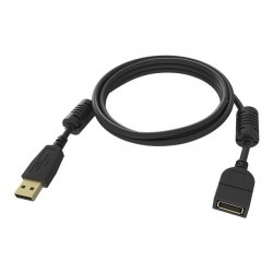 VISION Professional installation-grade USB 2.0 extension cable - LIFETIME WARRANTY - gold plated connectors - ferrite cores bot