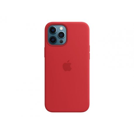 Apple - (PRODUCT) RED - tampa posterior para telemóvel - com MagSafe - silicone - vermelho - para iPhone 12 Pro Max MHLF3ZM/A