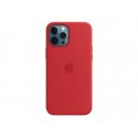 Apple - (PRODUCT) RED - tampa posterior para telemóvel - com MagSafe - silicone - vermelho - para iPhone 12 Pro Max MHLF3ZM/A