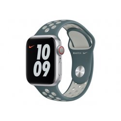 Apple Nike - Fita para relógio inteligente - Tamanho normal - hasta/prateado claro - para Watch (38 mm, 40 mm, 41 mm) MJ6G3ZM/A