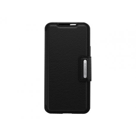 OtterBox Strada - Capa flip cover para telemóvel - couro genuíno, policarbonato - preto sombreado - para Samsung Galaxy S22 77-