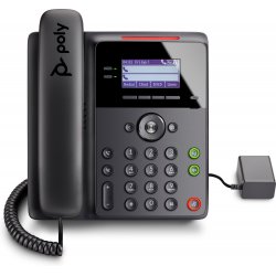 Poly Edge B30 - Telefone VoIP - 5 vias capacidade de chamada - SIP - 16 linhas - preto 82M84AA