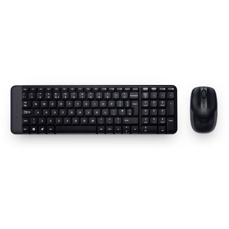 Logitech Wireless Combo MK220 - Conjunto de teclado e rato - sem fios - 2.4 GHz - Português 920-003158