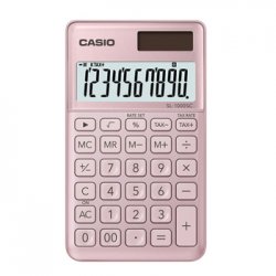 Calculadora de Bolso Casio SL1000SCPK Rosa Claro 10 Digitos CAS-SL1000SCPK