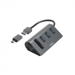 Hub HAMA USB Hub/Card Reader, 5 Portas - 200140 00200140