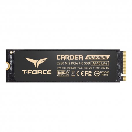 SSD M.2 PCIe 4.0 NVMe Team Group 2TB T-FORCE A440 LITE-7400R/6400W c/dissip Grafeno TM8FFQ002T0C129