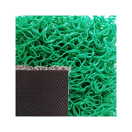 Tapete Malha PVC c/Fundo 14mm Verde Metro Linear 6491038