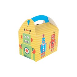 Caixa Kraft Asa Menu Lunch Box Robot 15,5x10,5x17,5cm 50un 6621353