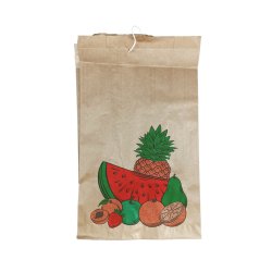 Bolsa Papel para Fruta 14x9x21cm até 500g c/Cordel 975un 6621421