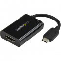 StarTech.com USB C to HDMI 2.0 Adapter with Power Delivery, 4K 60Hz USB Type-C to HDMI Display/Monitor Video Converter, 60W PD 