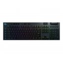 Logitech Gaming G915 - Teclado - luz traseira - sem fios - USB, Bluetooth, 2.4 GHz - QWERTY - Padrão internacional americano - 