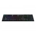 Logitech Gaming G915 - Teclado - luz traseira - sem fios - USB, Bluetooth, 2.4 GHz - QWERTY - Padrão internacional americano - 