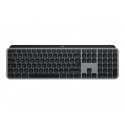 Logitech MX Keys for Mac - Teclado - retroiluminação - sem fios - Bluetooth, 2.4 GHz - QWERTY - Espanhol - cinzento espaço 920-