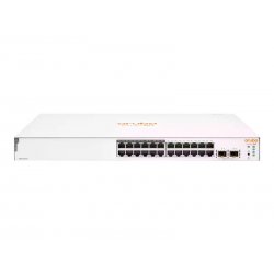 HPE Aruba Instant On 1830 24G 12p Class4 PoE 2SFP 195W Switch - Interruptor - inteligente - 12 x 10/100/1000 + 12 x 10/100/1000