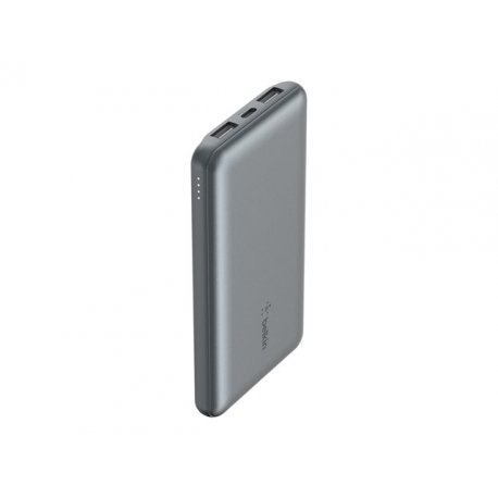 Belkin BoostCharge - Carregador portátil - 10000 mAh - 15 Watt - 3 A - 3 conectores de saída (2 x USB, 24 pin USB-C) - no cabo: