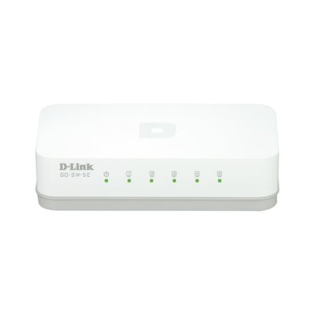 dlinkgo 5-Port Fast Ethernet Easy Desktop Switch GO-SW-5E - Interruptor - 5 x 10/100 - desktop GO-SW-5E/E