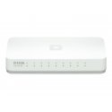 dlinkgo 8-Port Fast Ethernet Easy Desktop Switch GO-SW-8E - Interruptor - 8 x 10/100 - desktop - alimentação DC GO-SW-8E/E