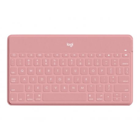 Logitech Keys-To-Go - Teclado - sem fios - Bluetooth - AZERTY - Francês - rosa blush - para Apple iPad/iPhone/TV 920-010047