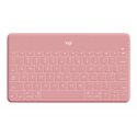 Logitech Keys-To-Go - Teclado - sem fios - Bluetooth - AZERTY - Francês - rosa blush - para Apple iPad/iPhone/TV 920-010047