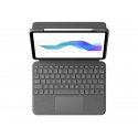 Logitech Folio Touch - Teclado e pasta de folio - com trackpad - retroiluminação - Apple Smart connector - QWERTY - Italiano - 