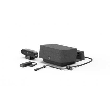 Logitech Logi Dock Focus Room Kit - Conjunto para vídeo conferência (Logitech Logi Dock, Logitech BRIO Ultra HD Pro Webcam) - C