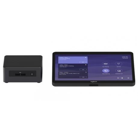 Logitech BASE Microsoft Teams Rooms (no AV) with Tap + ASUS NUC - Sistema de salas Microsoft Teams (Logitech Tap, mini PC, Logi